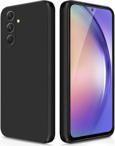 Hoesje met Camera Bescherming Geschikt voor Samsung Galaxy A54 | Back Cover | Dun | Flexibel TPU | Zwart