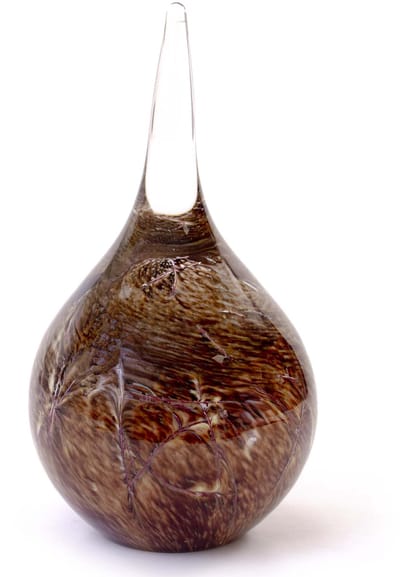 Loranto - Mini Urn druppel Koffie - Urnen voor thuis - Crematie Urn