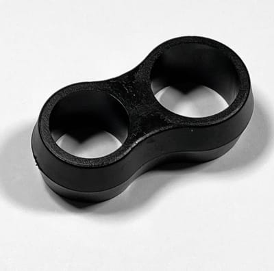 *** Deurklink Buffers [4 stuks] Zwart - Stootdoppen / Muurbeschermers / Deurklinkbescherming / Flexibele Deurstoppers - van Heble® ***