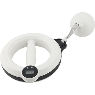 Slimme Arm Workout Hoep Digitale Weergave Draagbare Hand Crank Afslankende Roterende Arm Oefenapparatuur voor Home Gym Workout white
