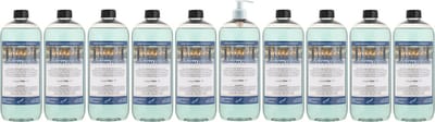 Handzeep Hammam Herbal 1 liter - set van 10 stuks - met gratis pomp - Voordeelverpakking