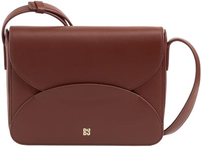 DuDu Cefalonia Crossbody tas Leder 21 cm - Dames - chocolate