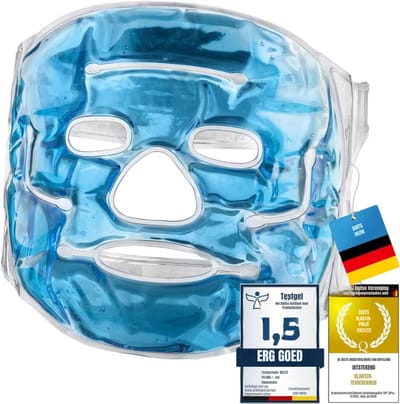 QIN® Ijsmasker - Migraine Masker - Oogmasker - Blauw- 23cmx22cmx3cm