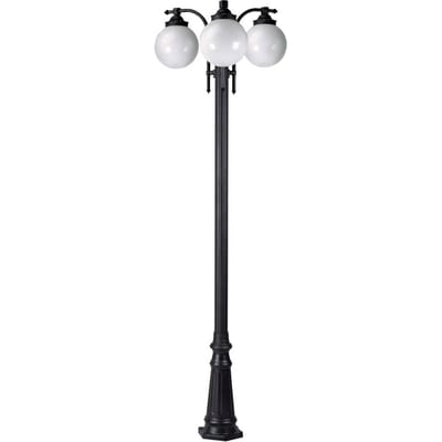 K.S. Verlichting Lantaarnpaal MADEIRA 3-lamps antraciet
