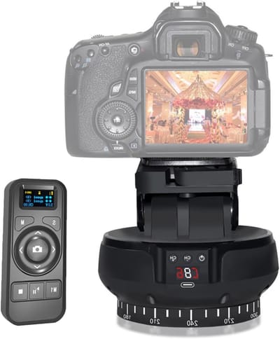 Professionele 360° Rotatie Panorama Kop voor Statief, Ideaal voor Video Camera's, DSLR en Compacte Stabilizers, Perfect voor Fotografie en Videografie