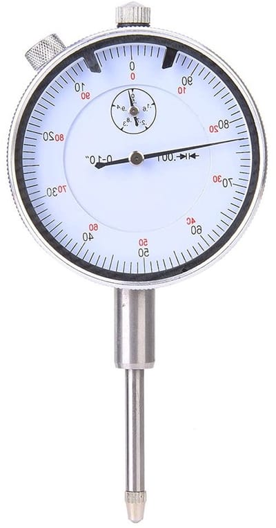 Hoogwaardige Precisie Dial Indicator - 1 Inch Meting met 0.001 Inch Resolutie, Ideaal voor Nauwkeurige Metingen en Testen van Onderdelen