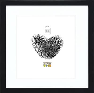 Deknudt Frames fotolijst - zwart met passe-partout - 13x13 / 20x20 cm