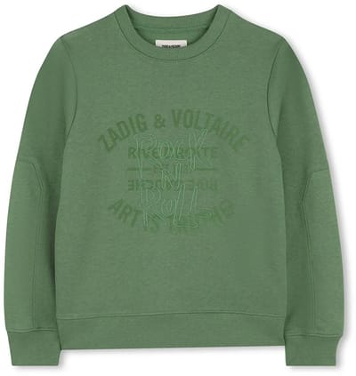 Zadig & Voltaire X60583 Sweatshirt Groen 10 Years Jongen