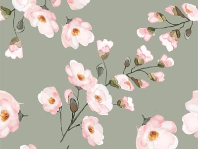 Vinyl | Vloerkleed vinyl | Blossom | 95x95 cm