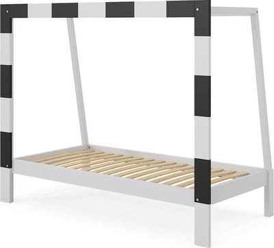 Vitalispa Voetbaldoel Kinderbed – 80x160 cm Zonder matras Wit