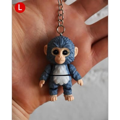 Protection Punch Le Singe Rouge Orang-outan Porte-clés Suspendu Singe de Boxe Charmant Pendentif de Sac Porte-clés Ornement de Décoration de Maison