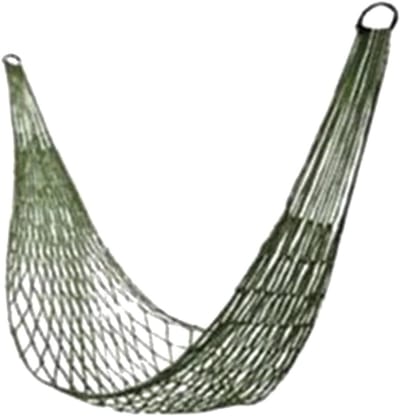 Outdoor Hangmat - Nylon Net - Kamperen Reizen - Lichtgewicht Nylon - 200x80cm - Donkergroen