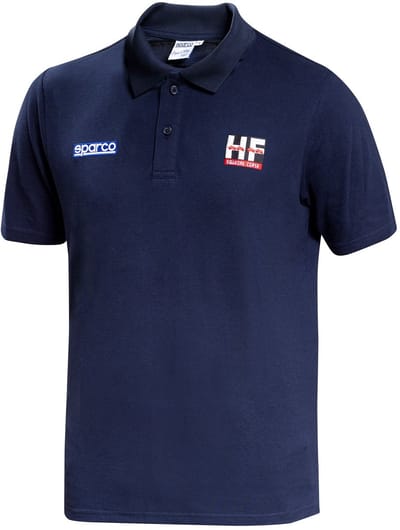 Sparco Lancia Squadra Corse Lunetta Poloshirt - Wit/Marineblauw — XL