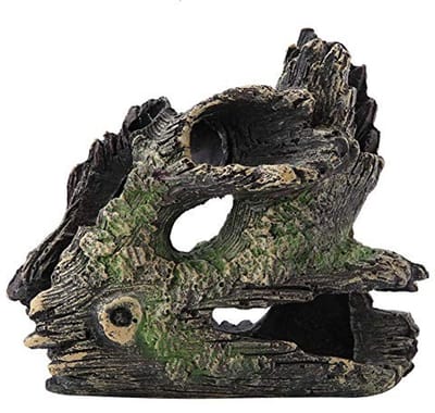 Dailygoods- Boomstam Ornament - Hars Decoratie - Schuilplaats voor Garnalen - Veilig voor Vissen - Aquarium Habitat - Ideale Keuze - Aquariumdecoratie