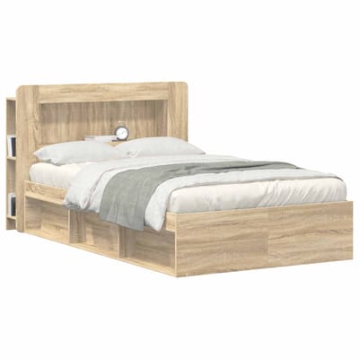 vidaXL - Hoofdeinde - Kast - met - opslag - Sonoma - Eiken - Geconstrueerd - hout
