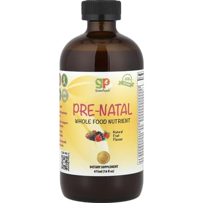 GreenPeach, Prenatal Use, Whole Food Nutrients, Natural Fruit, 16 fl oz (473 ml)