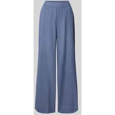 Wide leg stoffen broek met elastische band, model 'Asaka'