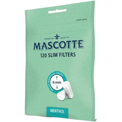 Sigarettenfilters Mascotte Slim Menthol 120