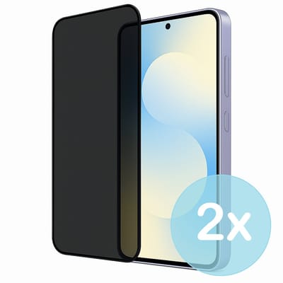 Privacy Screenprotector Geschikt voor Samsung Galaxy S25 FE – Anti-Gluren – Krasbestendig Gehard Glas 9H – Volledige Dekking – 2-Pack – FuturiQ