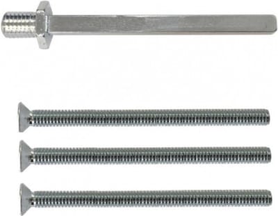 Bevestigingsset voor veilgheidsgarnituur, duwer/kruk, van 50mm breed, tbv deurdikte 51-59mm