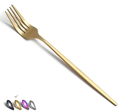 Dailygoods- Tafelvorken Gouden 6 Stuks - Roestvrij Staal - Duurzaam - Vaatwasmachinebestendig - Modern Ontwerp - Geschikt voor Thuis/Restaurant - Bestekset