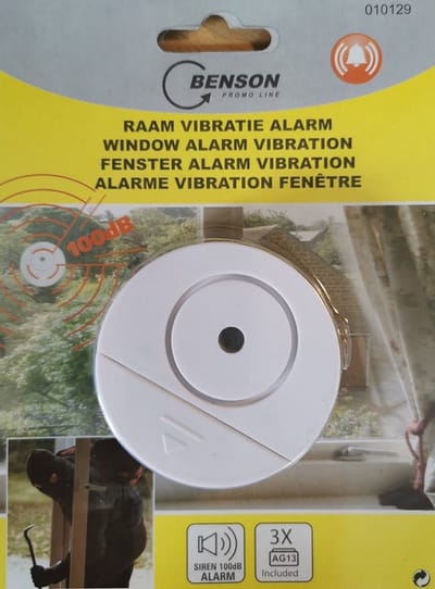 Inbraak Alarm - Vibratie - Melder - Glasbreuk Melder
