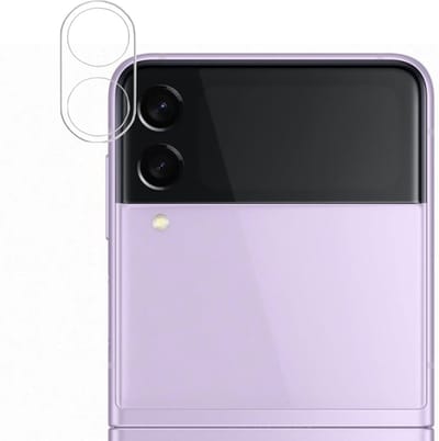 Camera Screenprotector geschikt voor Samsung Galaxy Z Flip 3 - Beschermglas Camera Screen Cover Glas
