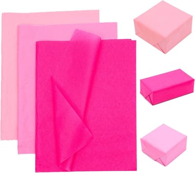 Zijdepapier Vellen - Inpakpapier Decoratie - Feestelijke Versiering - 90 Vel Pakket - 35x50 cm - Roze