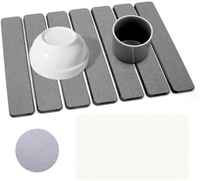 Unyqoos® Opvouwbare waterabsorberende droogmat voor keuken en badkamer gebruik