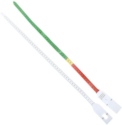 Hoofdomtrek Meetlint - Meetlint Kinderen - Hoofdmetingen Verrichten - Duurzaam PP Materiaal - 62 cm - Wit