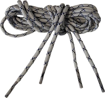 schoenveters - licht-grijs-blauw - roundies - 150 cm lang x4 mm breed