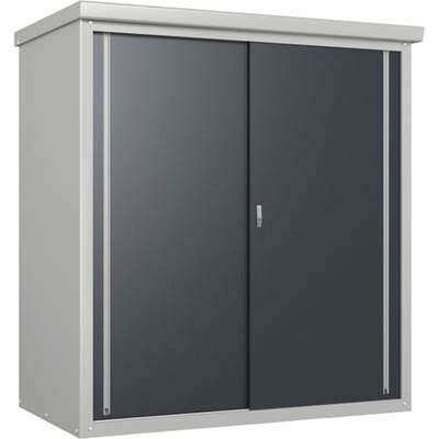 Metalen Tuinkast Trimetals Guardian TM03000 Grijs | 98x172x187 cm Incl. 2 planken