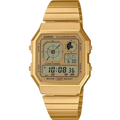 Casio Casio Collection Vintage Unisex Horloge Goudkleurig A130WEG-9AEF