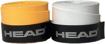 Head Tennisgrip - Overgrip - Antislip - Zweet absorberend - Tennis - Padel - Badminton - Squash - Tennisgrips - Soft - Zacht - Grip Tennis - Tennis Grip - Tennis Grip Oranje & Wit - Tennis Grip Oranje - Tennis Grip Wit - Oranje - Wit