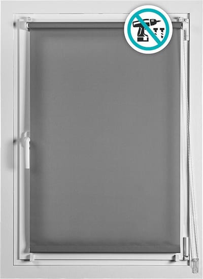 Rolgordijn Stor Planet Clip&Fix Grijs 75 x 180 cm