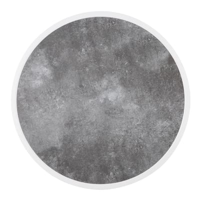 Bolero Rond Tafelblad van Glasvezel Donker Steeneffect 580 Mm - DL488