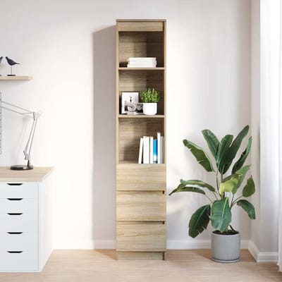 vidaXL - Highboard - 37,5x35x180 - cm - spaanplaat - sonoma - eikenkleurig