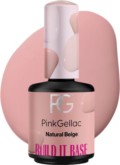 Pink Gellac Builder Gel - Build it Base Natural Beige - Beige Gellak - Pink GellacÂ´s Versie van Builder in a Bottle - 15 ml