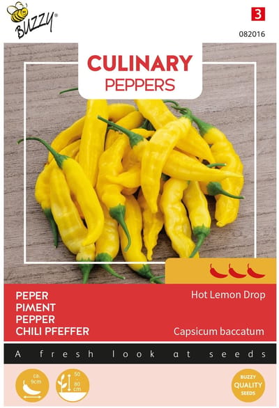 Buzzy Seeds Culinary Peppers Lemon Drop