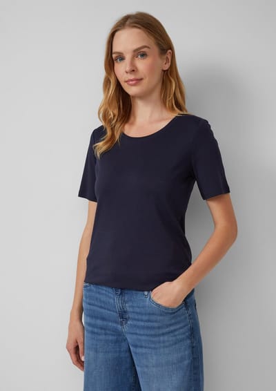 Regular fit t-shirt van puur katoen