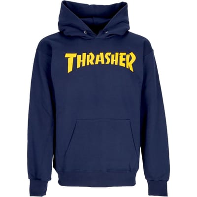 Heren hoodie cover logo hoodie marineblauw