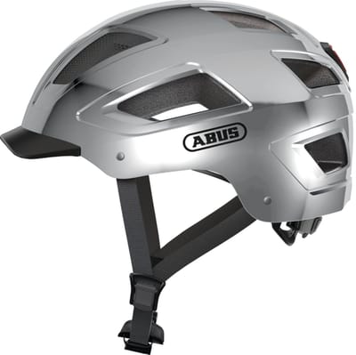 Fietshelm ABUS HYBAN 2.0 signal silver XL - 58-63 cm - zilver - Geschikt voor gebruik op elektrische fietsen - stadsfietsen - 510 g