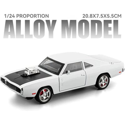 1:24 Roodogige Hellcat Politieauto Oplader Model Speelgoed Deuren Openbaar Stuurwiel Sturen Miniatuur Voertuigen Fijne Details Modellen Voor Vader