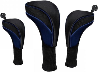 Allecto - Golfclubhoofd Covers - Golf IJzer Cover Set - Verwisselbare Nr. Tag - Nieuwigheid - Hout Club - 3 Stuks