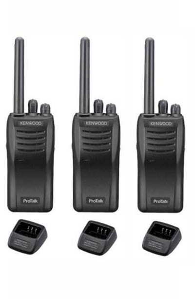 Set van 3 stuks Kenwood TK-3501 PMR446 met tafelladers