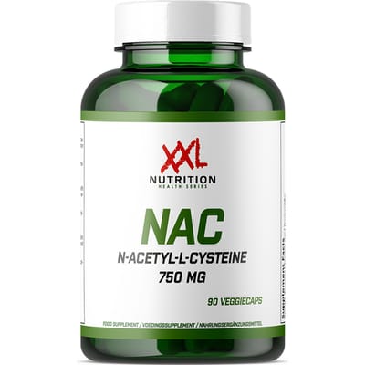 XXL Nutrition - NAC 750 mg - N-Acetyl L-Cysteine - 90 Veggiecaps