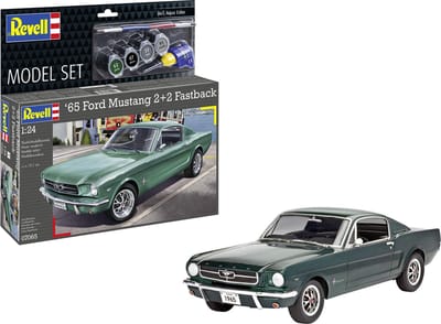 Revell Modelbouwpakket Auto - 67065 1965 Ford Mustang 2+2 Fastback - Model Set Plastic - 1:24 - Modelbouw