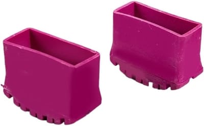 Antislip Laddervoeten - Ladder Voetkussens Rubberen Afdekking - Veilig Klimmen - Vloerbescherming - 63 mm x 25 mm - Roze