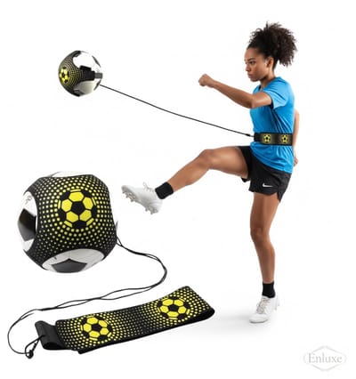 Enluxe Voetbal Trainingsriem met Elastiek – Balcontrole & Traptraining – Verstelbaar – Voor Jongeren & Volwassenen