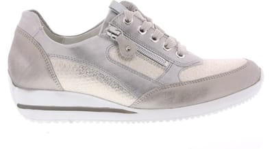 Dames Veterschoenen Waldlaufer Himona Stein Taupe Platina - Maat 4